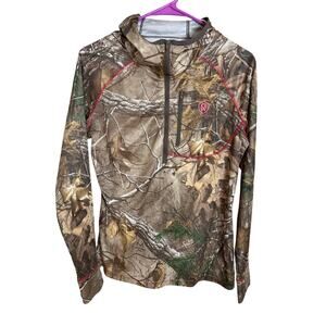Womens Camoflauge Lightweight 1/4 Zip
